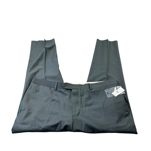 Brooks Brothers Forest Green Flat Front Wool Men's Trouser Size 42x32 NWT - Picture 3 of 7